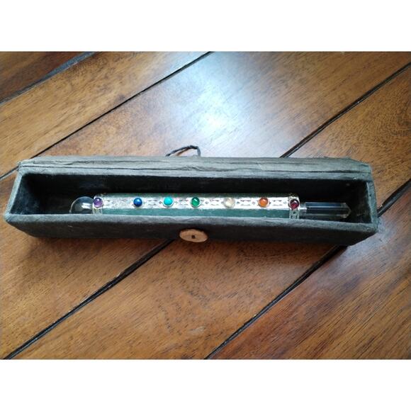 Chakra Gemstone Ball & Wand Stick Tower Healing Crystal Generator Wand - Picture 1 of 7